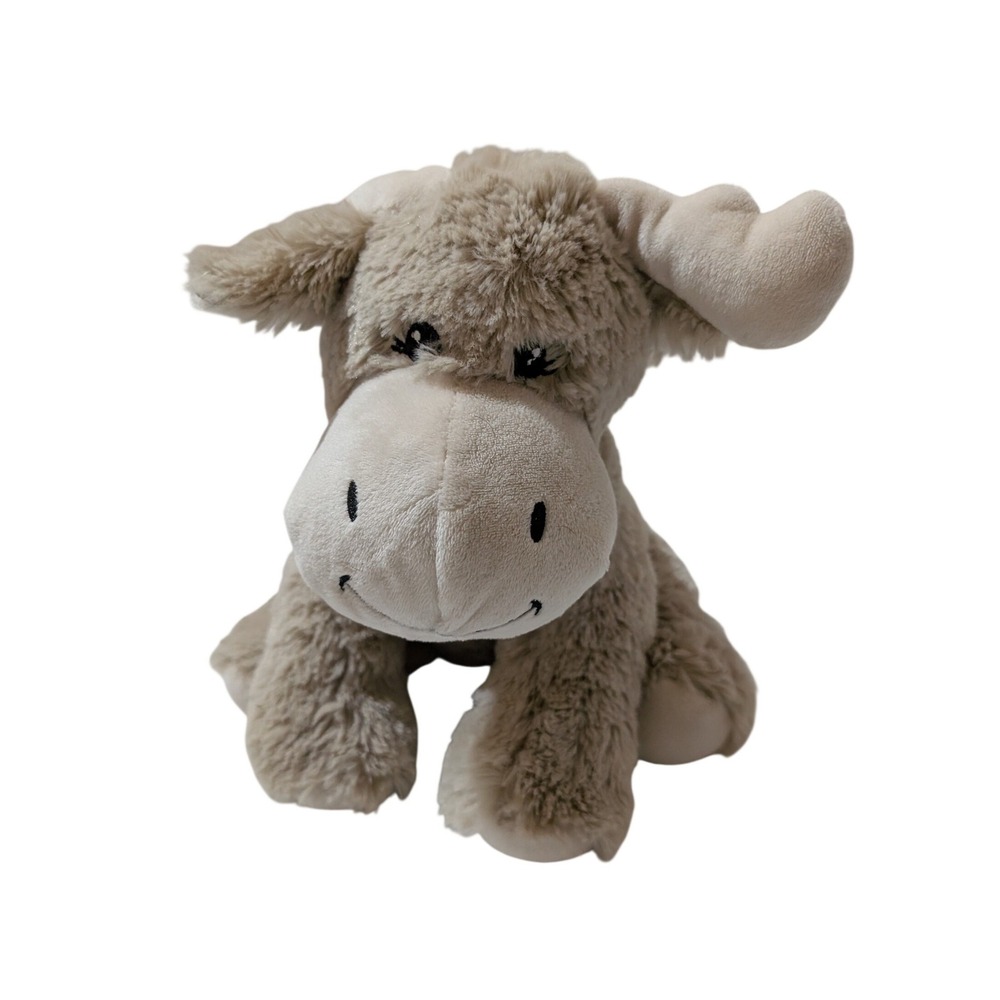 Trend Lab Plush Moose Stuffed Animal Tan Cream Shimmer 11 inch 2022